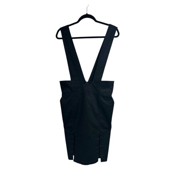 P.A.M. (Perks And Mini) Women's Black Pinafore Mini Dress Size Small Preppy - Picture 2 of 12